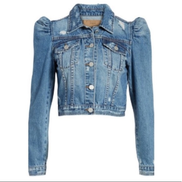Blank Nyc Puff Sleeve Denim Jacket 